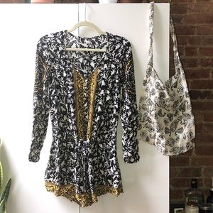 ⚡️BONUS TOTE⚡️ Free People 🌴Resort Romper🌴